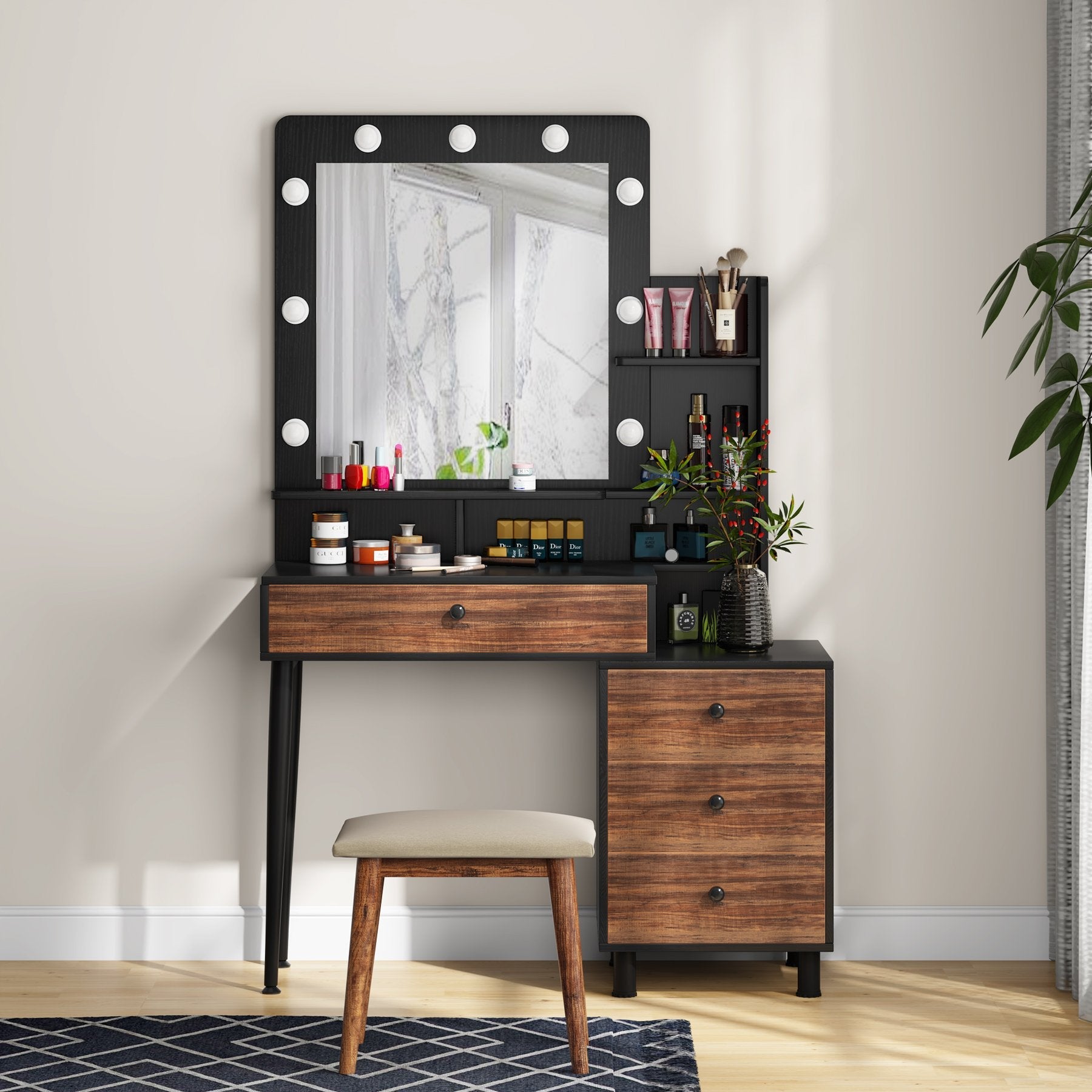 Vintage makeup vanity