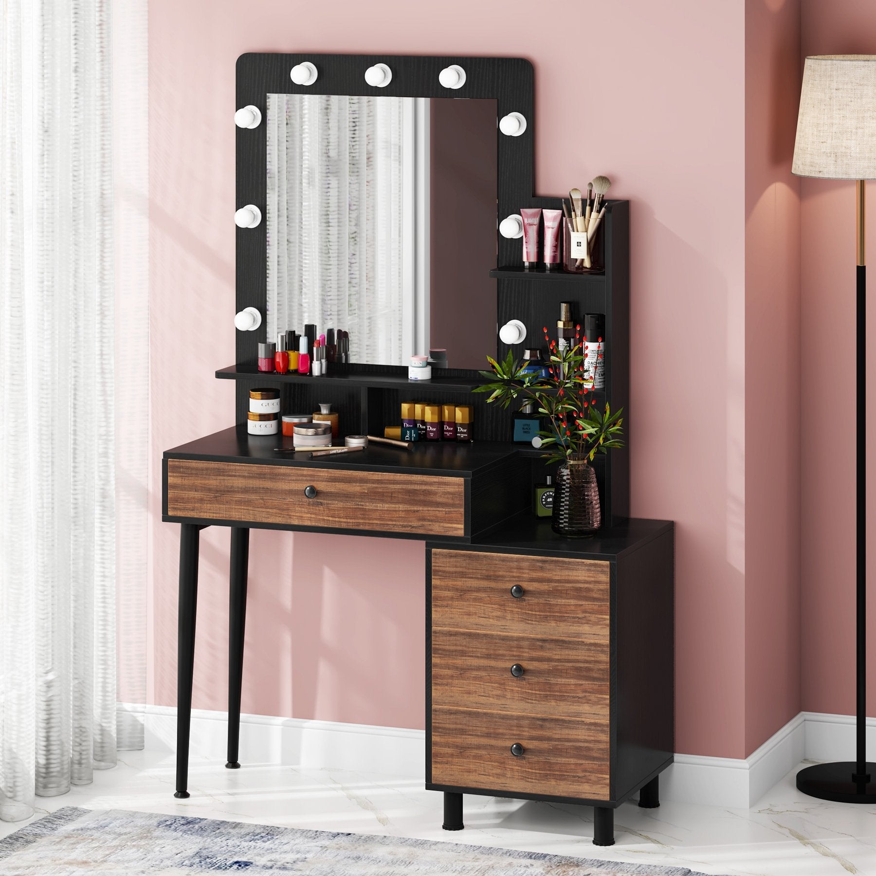 Vintage makeup vanity