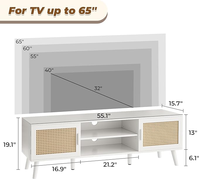 cord rattan led console