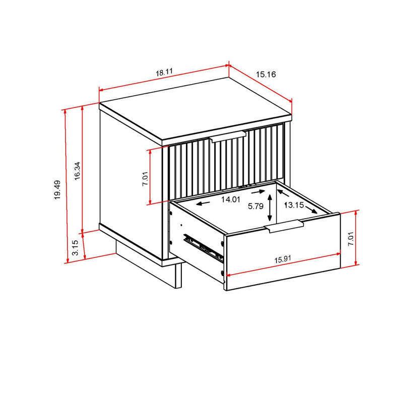 Azur nightstand