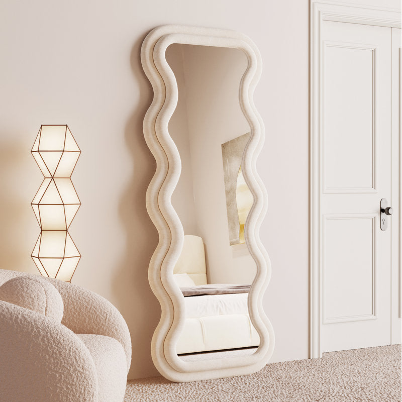 Bunny tufted standing & hanging mirror