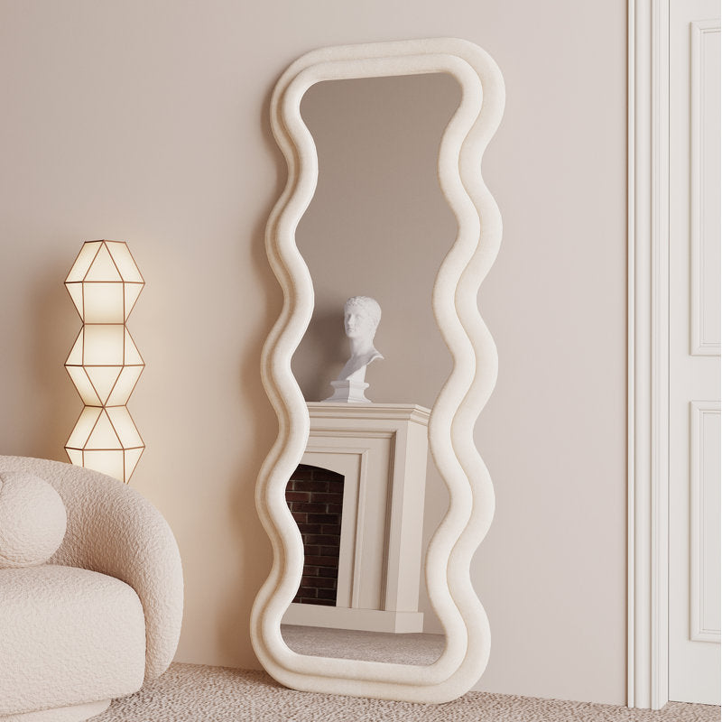 Bunny tufted standing & hanging mirror