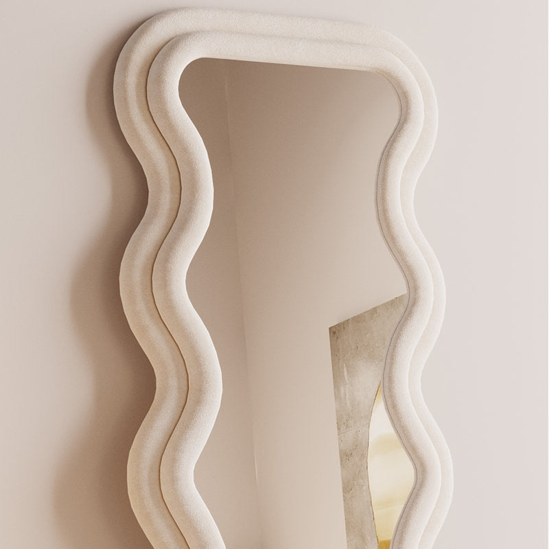 Bunny tufted standing & hanging mirror