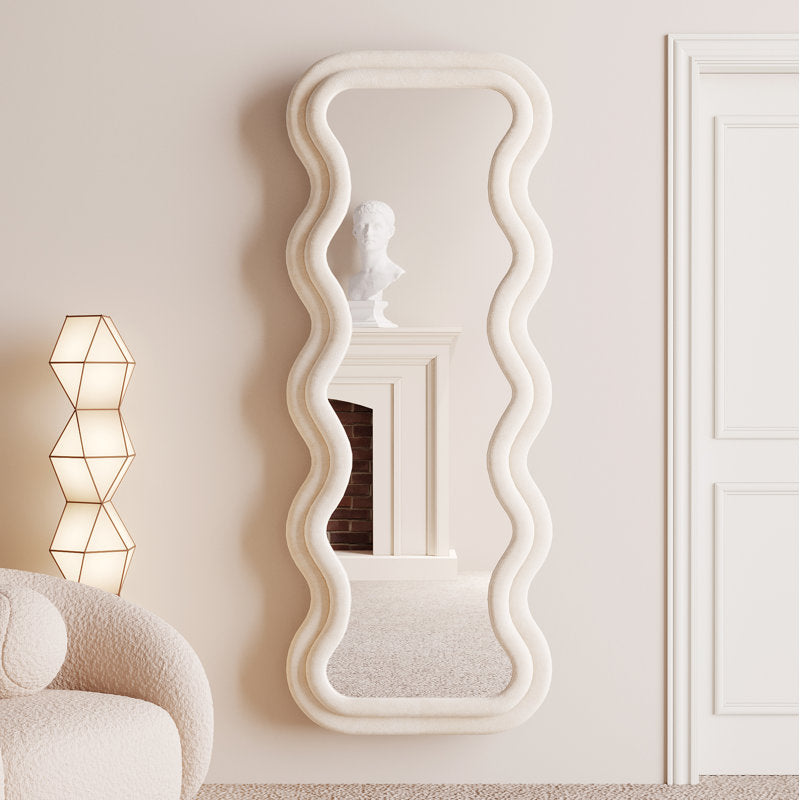 Bunny tufted standing & hanging mirror