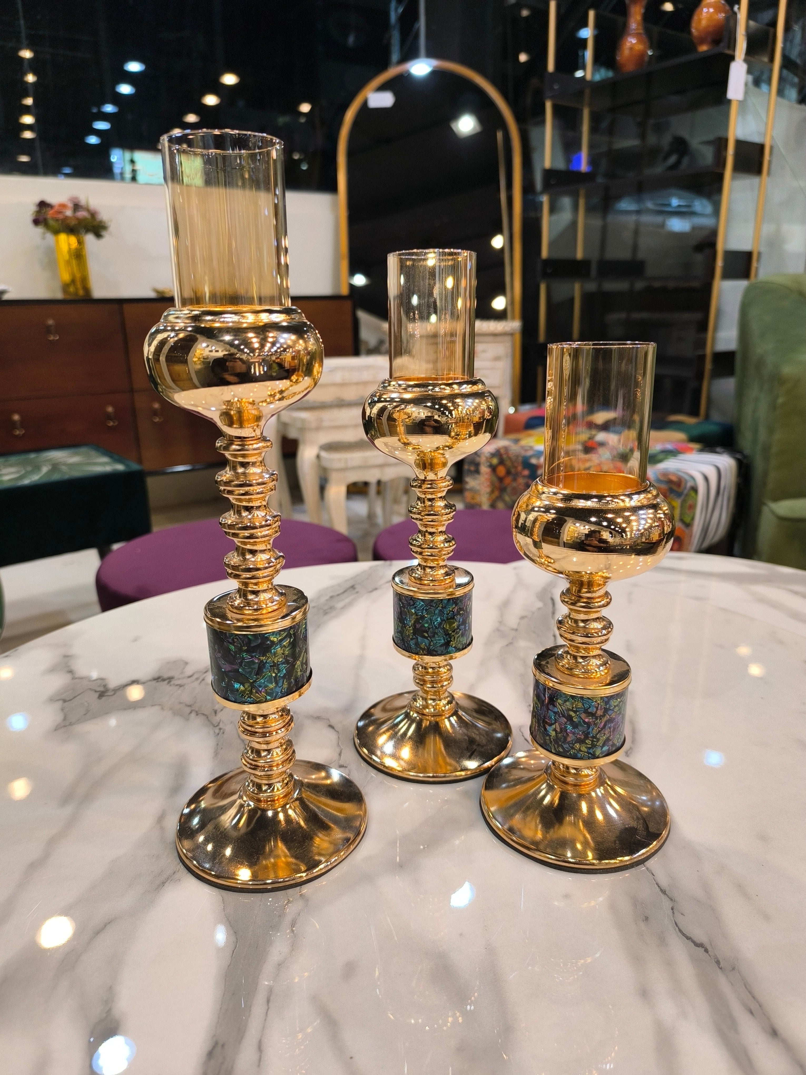 Candle stand set of 3