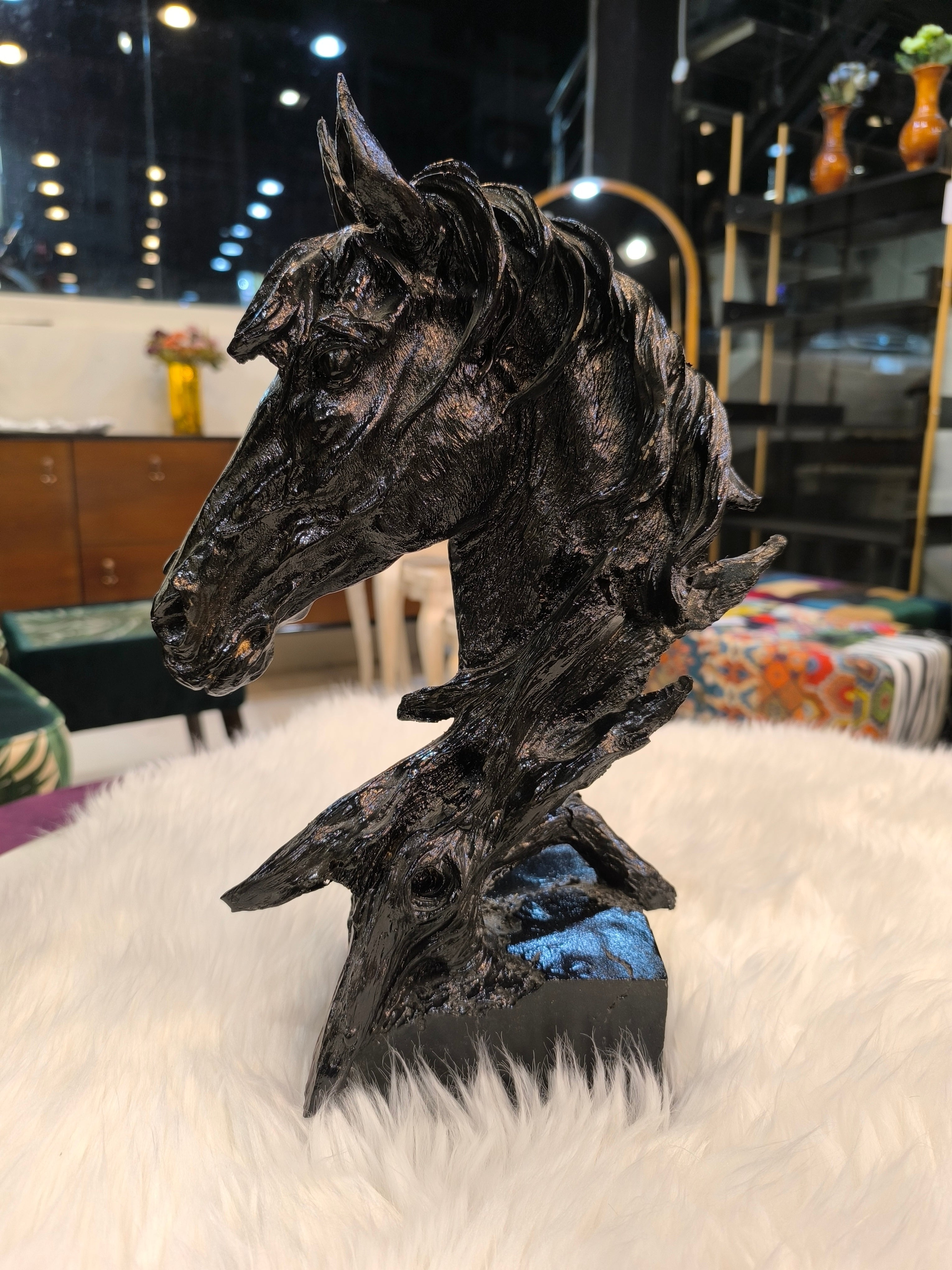Black horse decor
