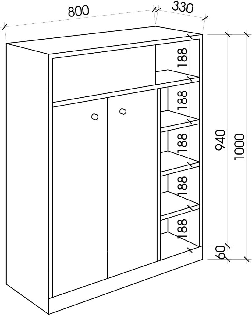 Mina shoe rack