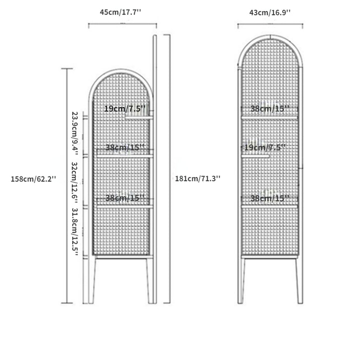 Cleone rattan book rack